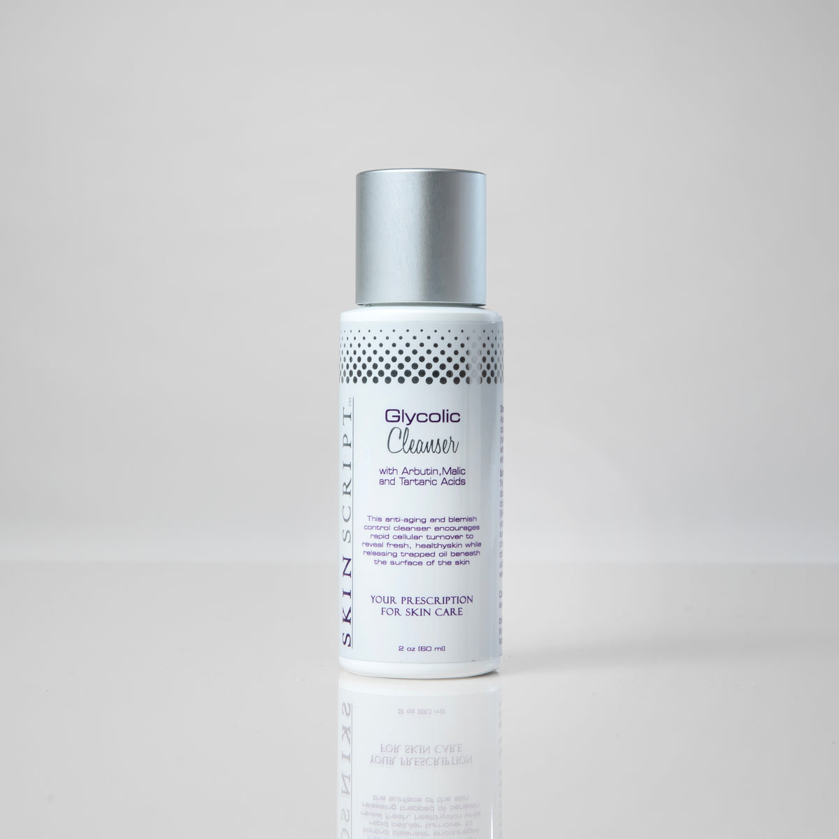 The Glycolic Cleanser is a potent, clinical strength foaming cleanser that contains a blend of 17% glycolic acid and other alpha hydroxy acids to revitalize and refresh the skin. It works by exfoliating the uppermost layer of dead skin cells, revealing a smoother, radiant complexion. 2 ounces