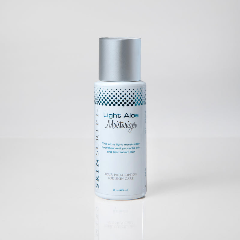 The Light Aloe Moisturizer normalizes and hydrates skin without leaving a heavy feel or film behind. 2 ounces 